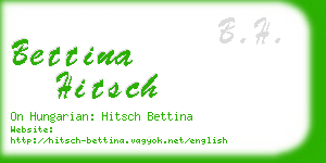 bettina hitsch business card